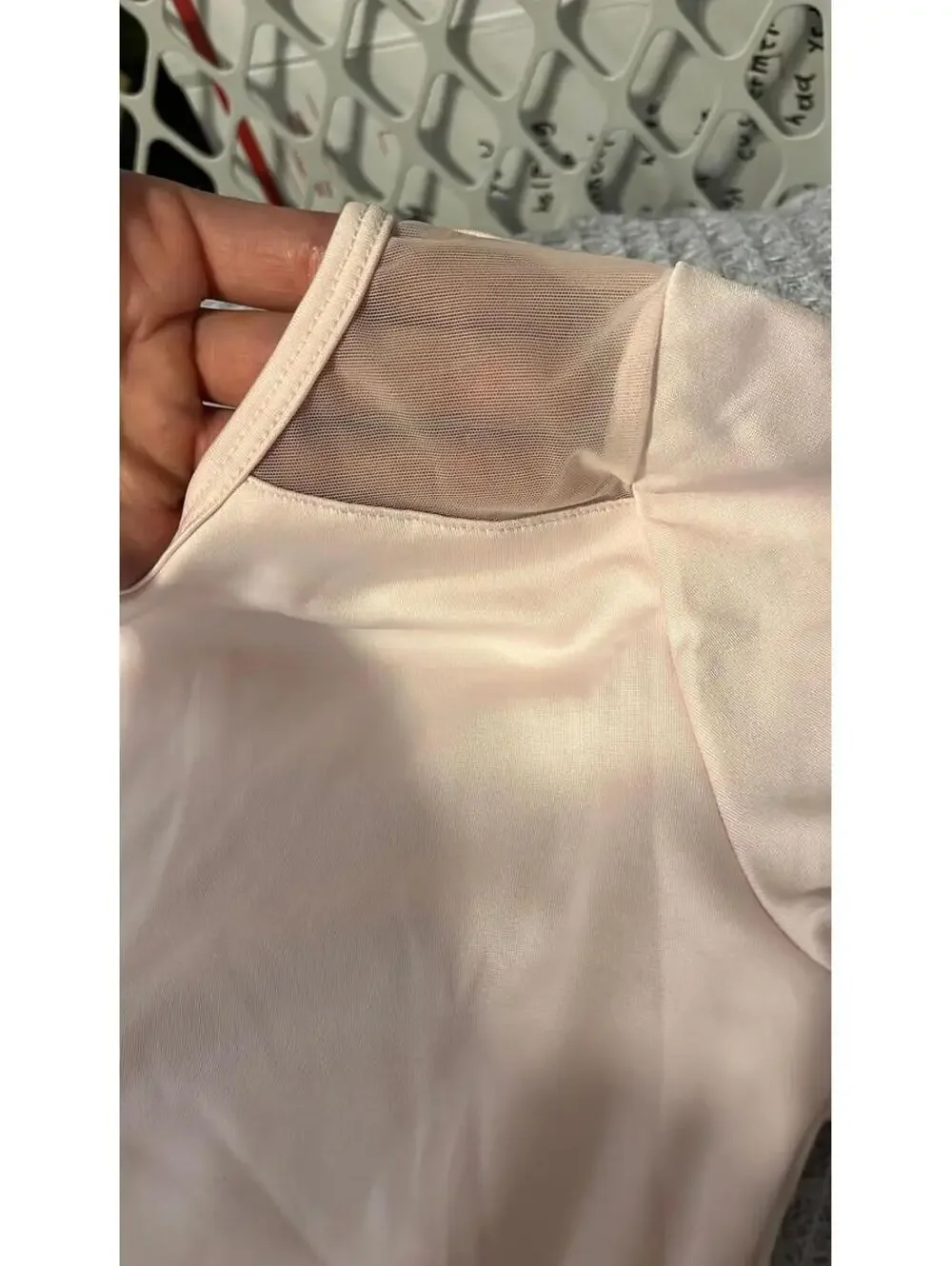 Leotard Girls Size 16/18 Long Sleeve Gymnastics/Dance Light Pink